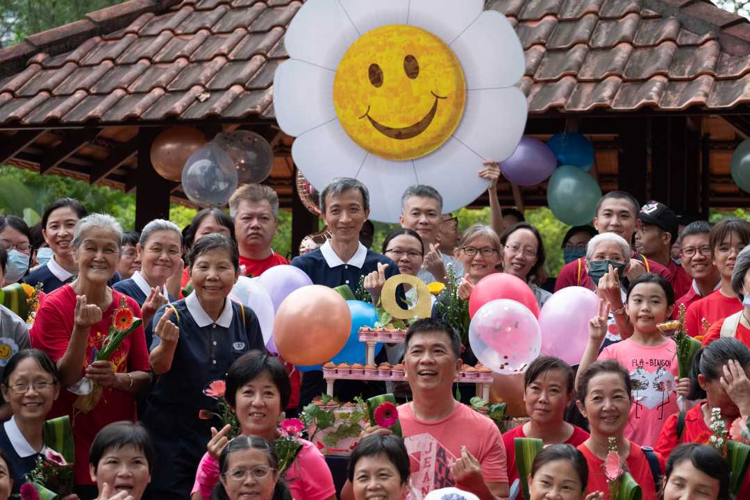 The Cancer Support Group volunteers and members are overjoyed that they could finally meet in person again after more than two years of the pandemic. [Photo by Lim Chin Shein]